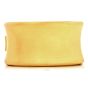 Jacente Italian 18K Yellow Gold Concave Mirror Finish Wide Bangle Bracelet
