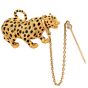 Carrera Y Carrera for Celllini Diamond Ruby 18K Gold Rare Panther Leopard Cheetah Enamel Pin Pendant