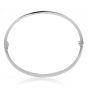 Cartier Love Diamond 18K White Gold Small Model Bangle Bracelet Size 16