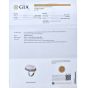 Certified GIA Conch Pearl Diamond Platinum Cocktail Ring