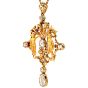 Carrera y Carrera Rose Cut Diamond 18K Gold Twin Cherub Gemini Pin Brooch Pendant 