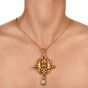 Carrera y Carrera Rose Cut Diamond 18K Gold Twin Cherub Gemini Pin Brooch Pendant 