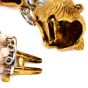 Retro Diamond Emerald 18K Tiger Head Coral Beaded Bracelet-Dover Jewelry
