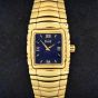 Piaget Tanagra Ref 16051 M 401 D  18k Ladies Lapis Dial Gold Watch