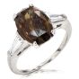 Rare 5.33ct Natural AGL Color Change Alexandrite Diamond Platinum Ring