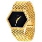 Piaget Vintage Ref 9559 18K Yellow Gold Hexagonal Black Dial Ladies Watch