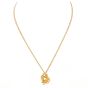 Carrera Y Carrera Diamond 18k yellow Gold Moon Child Pendant Chain Necklace
