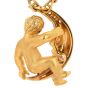 Carrera Y Carrera Diamond 18k yellow Gold Moon Child Pendant Chain Necklace