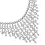 Estate 24.00 Carat round-cut  Diamond 18k gold Fringe Necklace