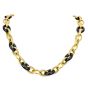 David Yurman 18K Yellow Gold Hematite 17 mm Link Necklace - Dover Jewelry