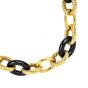 David Yurman 18K Yellow Gold Hematite 17 mm Link Necklace - Dover Jewelry