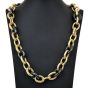 David Yurman 18K Yellow Gold Hematite 17 mm Link Necklace - Dover Jewelry