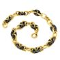 David Yurman 18K Yellow Gold Hematite 17 mm Link Necklace - Dover Jewelry