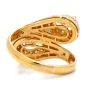Cartier French Diamond 18K Yellow Gold Bypass Cluster Engagement Ring