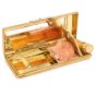   Vintage Italian Diamond Solid 18K Gold Tiara Compact Box -Dover jewelry