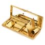   Vintage Italian Diamond Solid 18K Gold Tiara Compact Box -Dover jewelry