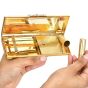   Vintage Italian Diamond Solid 18K Gold Tiara Compact Box -Dover jewelry 
