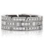 Cartier Diamond Maillon Panthere 18K White Gold Open Link Ladies Band Ring