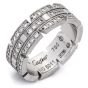 Cartier Diamond Maillon Panthere 18K White Gold Open Link Ladies Band Ring