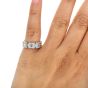 Cartier Diamond Maillon Panthere 18K White Gold Open Link Ladies Band Ring