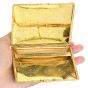 Vintage Buccellati 18K Yellow Gold Floral Textured Compact Gold Wallet Box