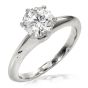 Tiffany & Co. GIA Diamond Platinum Solitaire "The Tiffany" Engagment Ring