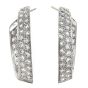 Oscar Heyman  Diamond Platinum Inside Outside Hoop Earrings 