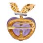 Vintage Buccellati Cabochon Amethyst 18K Two-Tone Gold Apple Brooch Pin
