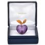 Vintage Buccellati Cabochon Amethyst 18K Two-Tone Gold Apple Brooch Pin