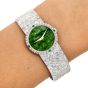 Piaget Vintage Green jade Dial Diamond Gold Ladies Watch