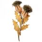 Buccellati Vintage Large Thistle Flower 18K Gold  Silver Morning Brooch Pin