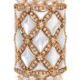 Casa Reale Diamond Pearl Mother of Pearl 18K Gold Multi Strand Large Lariat Necklace