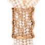 Casa Reale Diamond Pearl Mother of Pearl 18K Gold Multi Strand Large Lariat Necklace