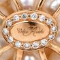 Casa Reale Diamond Pearl Mother of Pearl 18K Gold Multi Strand Large Lariat Necklace