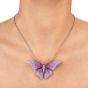 Estate Butterfly Pink Sapphire 18K Gold Pink Brooch Pin pendant