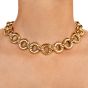 Cartier Trinity 18k Gold Circular Link Choker Necklace l Dover Jewelry Store Miami