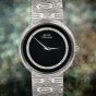 Piaget Diamond Onyx 18K White Gold Ref 12343 Automatic  Watch