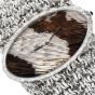 Vintage Corum 18K White Gold Oval Cow Two Tone Dial Ladies Wristwatch