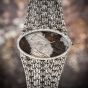 Vintage Corum 18K White Gold Oval Cow Two Tone Dial Ladies Wristwatch