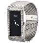 Chopard Diamond Onyx 18K White Gold Rectangular Vintage Winding  Ladies Watch