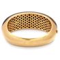 Roberto Coin Tiger's Eye Diamond 18K Yellow Gold Large Bangle Bracelet