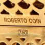Roberto Coin Tiger's Eye Diamond 18K Yellow Gold Large Bangle Bracelet