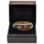 Roberto Coin Tiger's Eye Diamond 18K Yellow Gold Large Bangle Bracelet