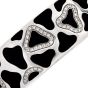 Roberto Coin Diamond Black Onyx 18K White Gold Bangle Bracelet