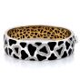 Roberto Coin Diamond Black Onyx 18K White Gold Bangle Bracelet