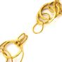 Spritzer & Fuhrmann 18K Yellow Gold  31" Long Multi Hoop Round Link Chain Necklace 