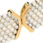Cartier Citrine Pearl Diamond 18K Yellow Gold Choker Cuff Necklace