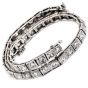 Antique Art Deco  Diamond Platinum Classic Tennis Line Bracelet 