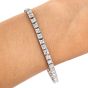 Antique Art Deco  Diamond Platinum Classic Tennis Line Bracelet 