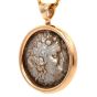 Bvlgari Monete 18K Rose Gold Ancient Coin Pendant Chain Necklace